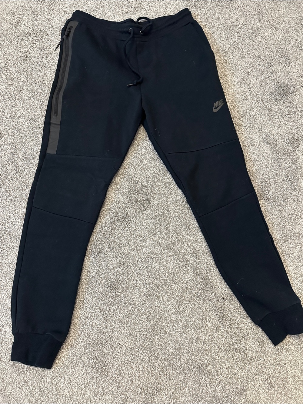Nike Black Jogger Sweatpants with Zipper Pocket